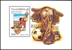 Gambia 1986  Fuball-Weltmeisterschaft in Mexiko