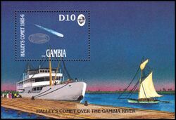 Gambia 1986  Halleyscher Komet II
