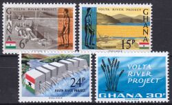 Ghana 1966  Staudammprojekt am Volta-Fluß