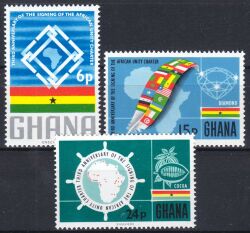 Ghana 1966  Unterzeichnung der "Afrikanischen Charta"