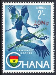 Ghana 1967  Einführung der neuen Währung