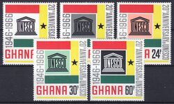 Ghana 1966  20 Jahre UNESCO