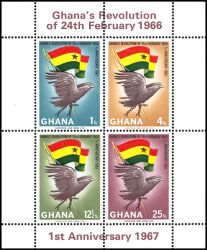 Ghana 1967  Jahrestag der Februar-Revolution