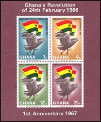 Ghana 1967  Jahrestag der Februar-Revolution