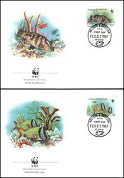 1987  Weltweiter Naturschutz WWF - Riff-Fische der Karibik (049)