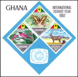 Ghana 1967  Internationales Jahr des Tourismus