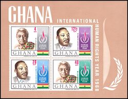 Ghana 1969  Internationales Jahr der Menschenrechte