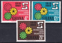 Ghana 1970 50 Jahre Internationale Arbeitsorganisation (ILO)