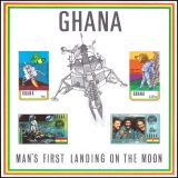 Ghana 1970  Jahrestag der 1. bemannten Mondlandung