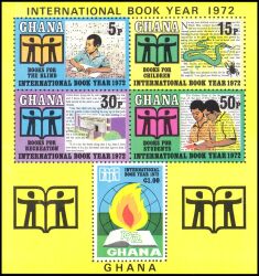 Ghana 1972  Internationales Jahr des Buches