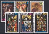Ghana 1972  Weihnachten: Gemälde und Kirchenfenster