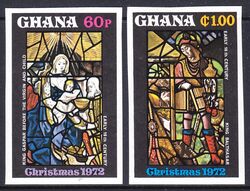 Ghana 1972  Weihnachten: Kirchenfenster