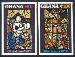 Ghana 1972  Weihnachten: Kirchenfenster