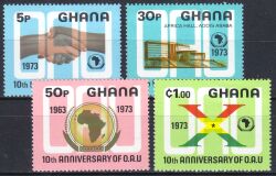 Ghana 1973  10 Jahre Organisation fr Afrikanische Einheit