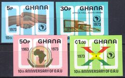 Ghana 1973  10 Jahre Organisation fr Afrikanische Einheit