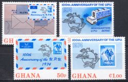 Ghana 1974  100 Jahre Weltpostverein (UPU)