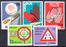 Ghana 1974  Einfhrung des Rechtsverkehrs in Ghana