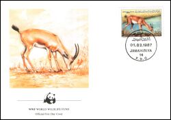 1987  Weltweiter Naturschutz WWF - Dünengazelle (046)