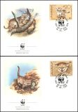 1989  Weltweiter Naturschutz WWF - Wüstenfuchs + Sandkatze (082)