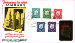 1959  Freimarken: Bundespräsident Theodor Heuss