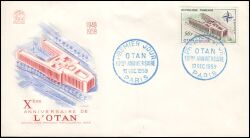 1959  10 Jahre Nordatlantikpakt (NATO) - FDC