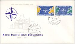 1959  10 Jahre Nordatlantikpakt (NATO) - FDC