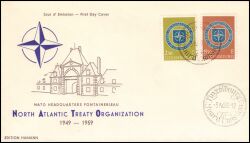 1959  10 Jahre Nordatlantikpakt (NATO) - FDC