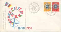 1959  10 Jahre Nordatlantikpakt (NATO) - FDC