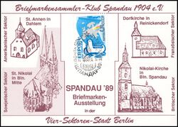 1989  Briefmarkenausstellung SPANDAU 89