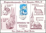 1989  Briefmarkenausstellung SPANDAU 89