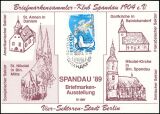 1989  Briefmarkenausstellung SPANDAU 89