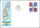 1985  Rabatt-Freimarken: Provinzwappen