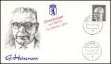 1974  Gustav Heinemann wird Ehrenbürger von Berlin