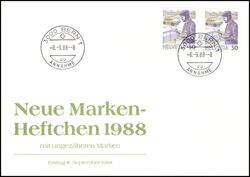 1987  Freimarke: Postbote aus Markenheftchen