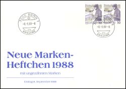 1987  Freimarke: Postbote aus Markenheftchen