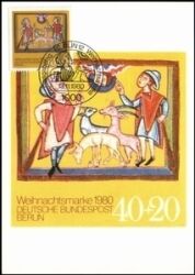 1980  Maximumkarte - Weihnachten