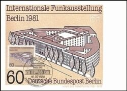 1981  Maximumkarte - Funkausstellung