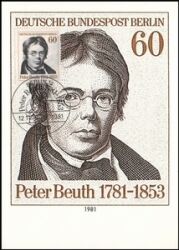 1981  Maximumkarte - Peter Beuth