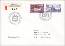 1972  Mischfrankatur auf R-Brief
