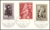 1949  versch. Markenausgaben auf Karte