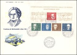 1959  Einweihung der Beethhovenhalle in Bonn