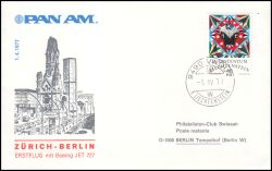1977  Erster Jetflug Zürich - Berlin ab Liechtenstein