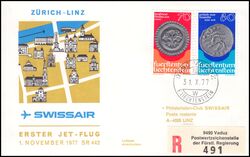 1977  Erstflug DC-9 Zrich - Linz ab Liechtenstein
