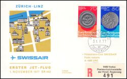 1977  Erstflug DC-9 Zürich - Linz ab Liechtenstein