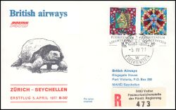 1977  Erstflug Boeing 747 B Zürich - Seychellen ab Liechtenstein