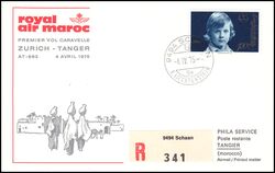 1975  Erster Direktflug Zrich - Tanger ab Liechtenstein
