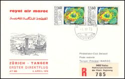 1975  Erster Direktflug Zürich - Tanger ab Liechtenstein
