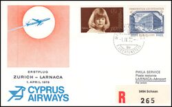 1978  Erstflug Zrich - Larnaca ab Liechtenstein
