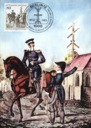1983  Maximumkarte - Telegrafenlinie
