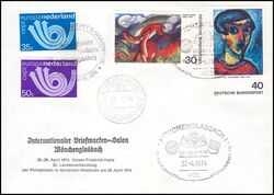 1974  Internationaler Briefmarken-Salon in Mnchengladbach